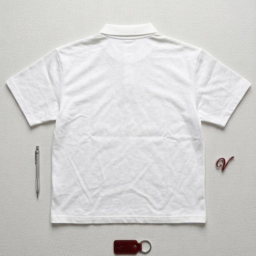 “Verdane” Original White and Red Polo